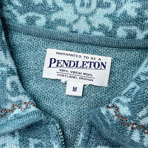 Pendleton Collared Zip Front Cardigan - Picture 8 of 8